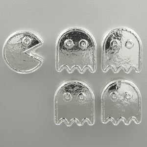 Silber 3-D Barren "Pac-Man and Ghost" 5oz - Miniaturansicht 1