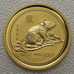 Goldmünze 1/10oz "Maus" 1996 Lunar I – Year of the Mouse (Australien) - Hauptansicht