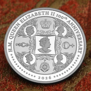 Silbermünze 1oz "H.M. Queen Elizabeth II 100th Anniversary" 2026 (PP) (Australien) - Miniaturansicht 6