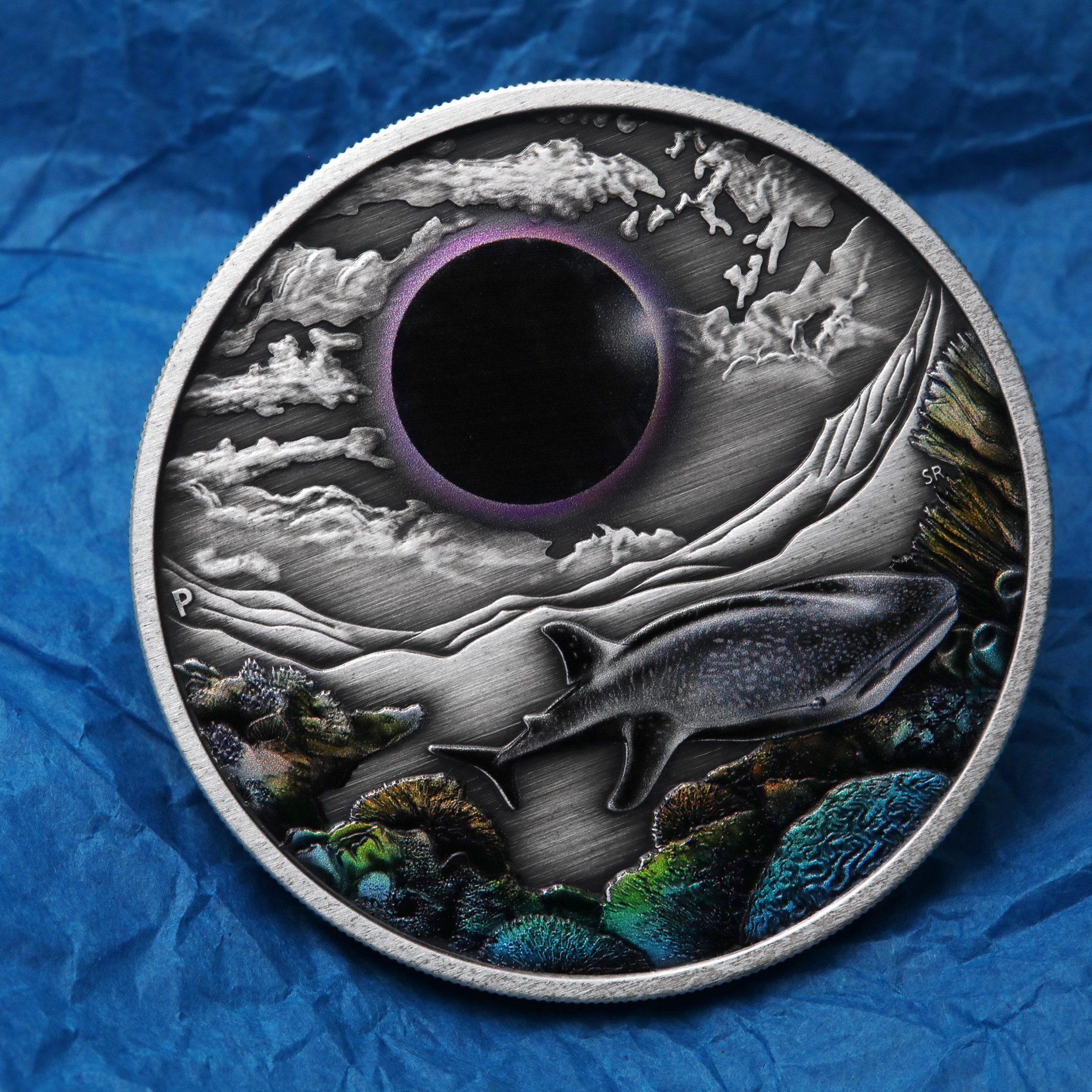 Silbermünze 2oz "Ningaloo Eclipse" 2023 (AF/koloriert) (Australien) - Detailansicht 7