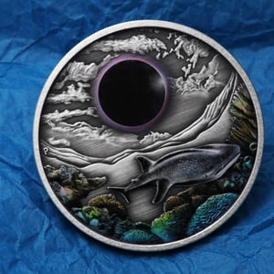 Silbermünze 2oz "Ningaloo Eclipse" 2023 (AF/koloriert) (Australien) - Miniaturansicht 8