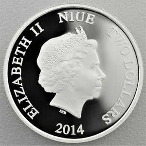 Silbermünze 1oz "Pluto" 2014 (PP/koloriert) Disney (Niue) - Miniaturansicht 2