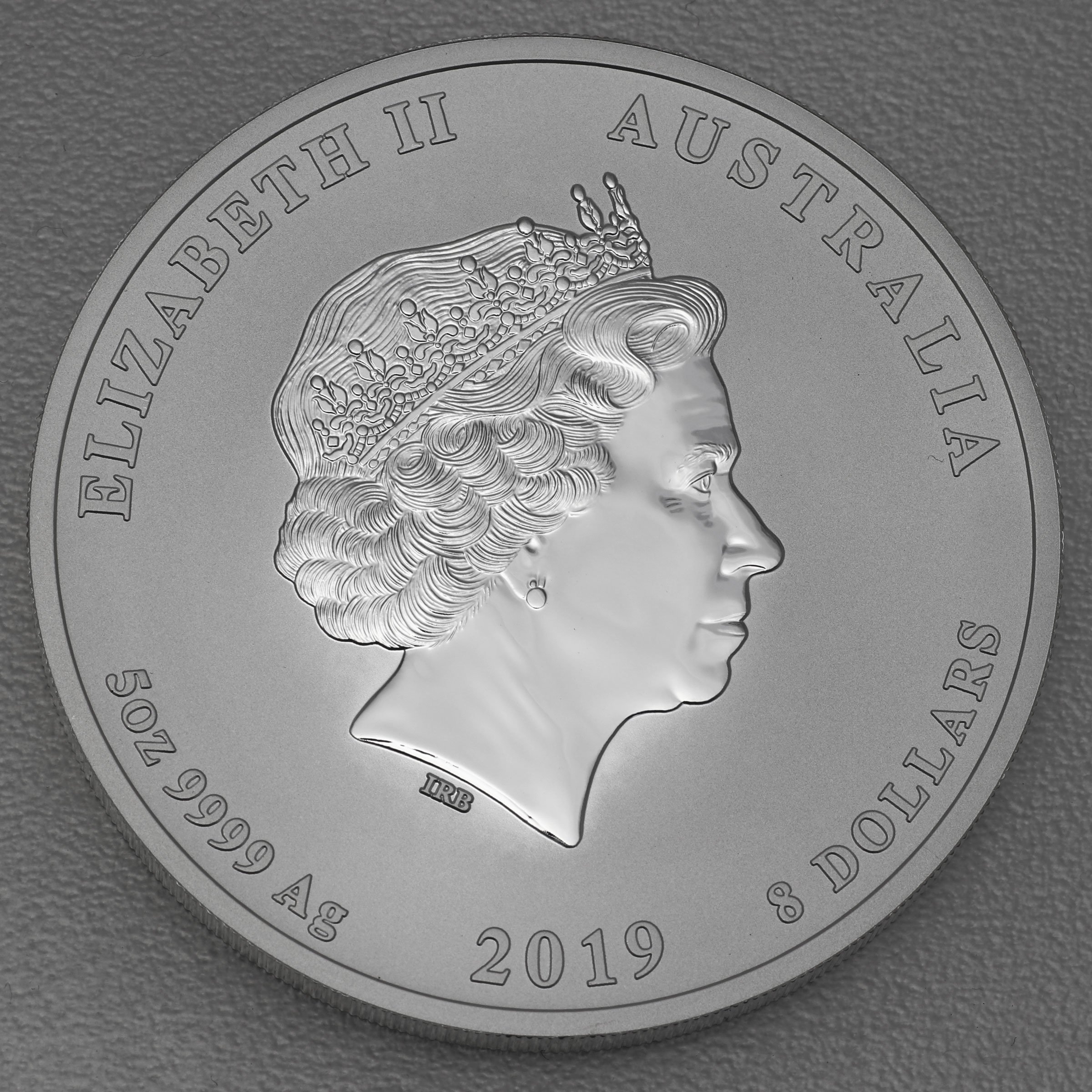 Silbermünze 5oz "Schwein" 2019 Lunar II – Year of the Pig (Australien) - Detailansicht 1