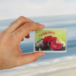 Goldbarren 1g "Gold statt Blumen" (Flip) - Miniaturansicht 2