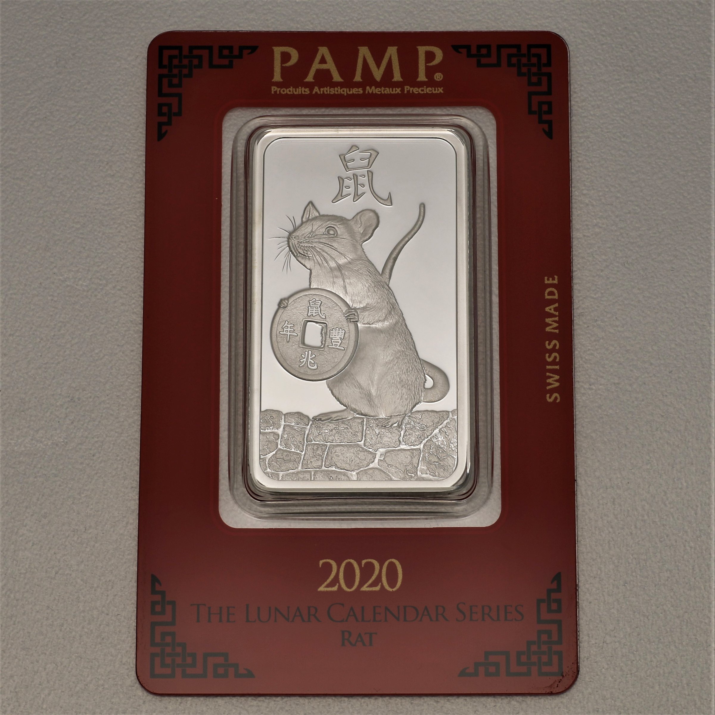 Silberbarren 1oz "Maus 2020" Lunar PAMP - Hauptansicht