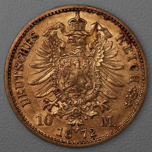 Goldmünze 10 Mark "Wilhelm I." 1872-C J.242 (Preußen) - Miniaturansicht 2