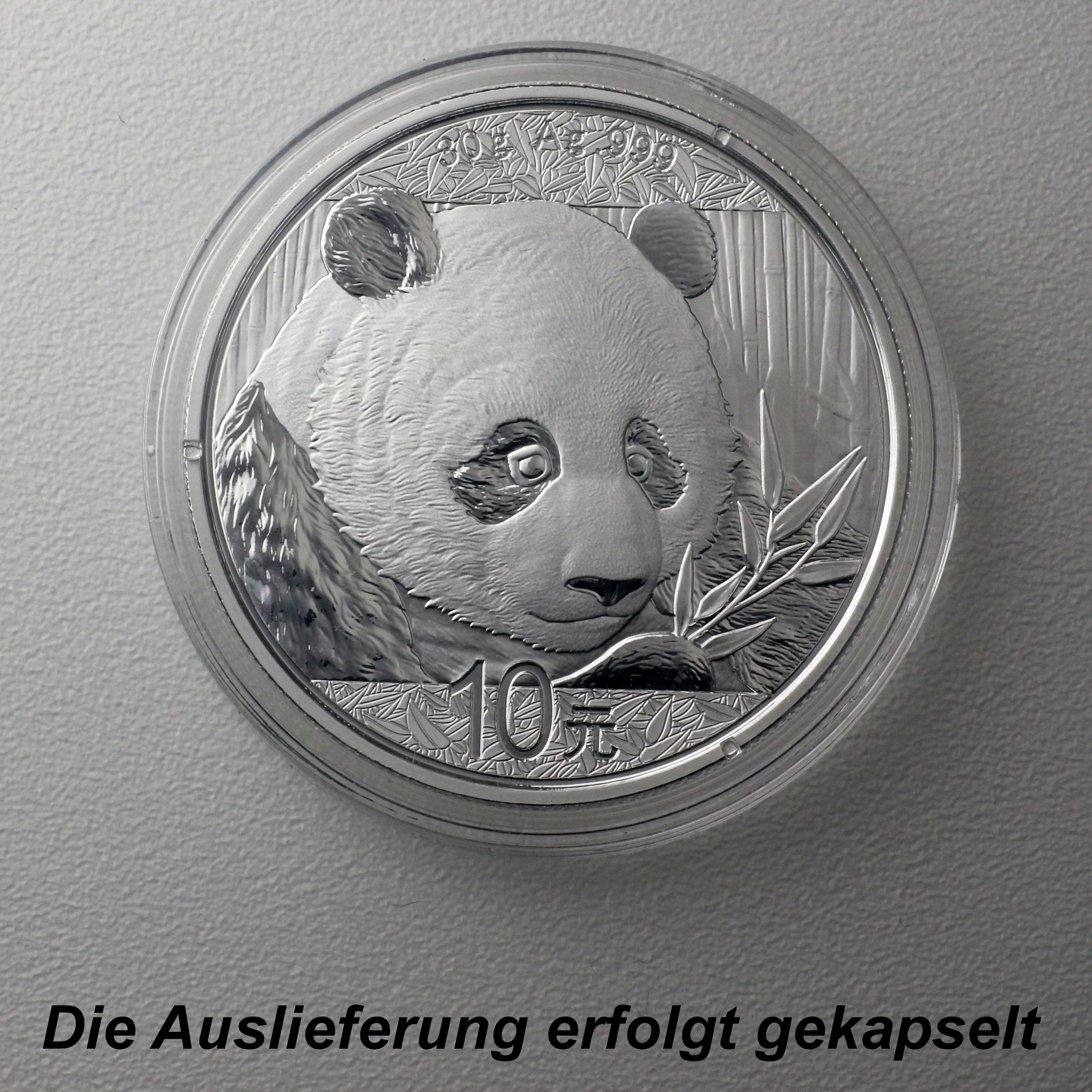 Silbermünze 30g "Panda" 2018 (China) - Detailansicht 2