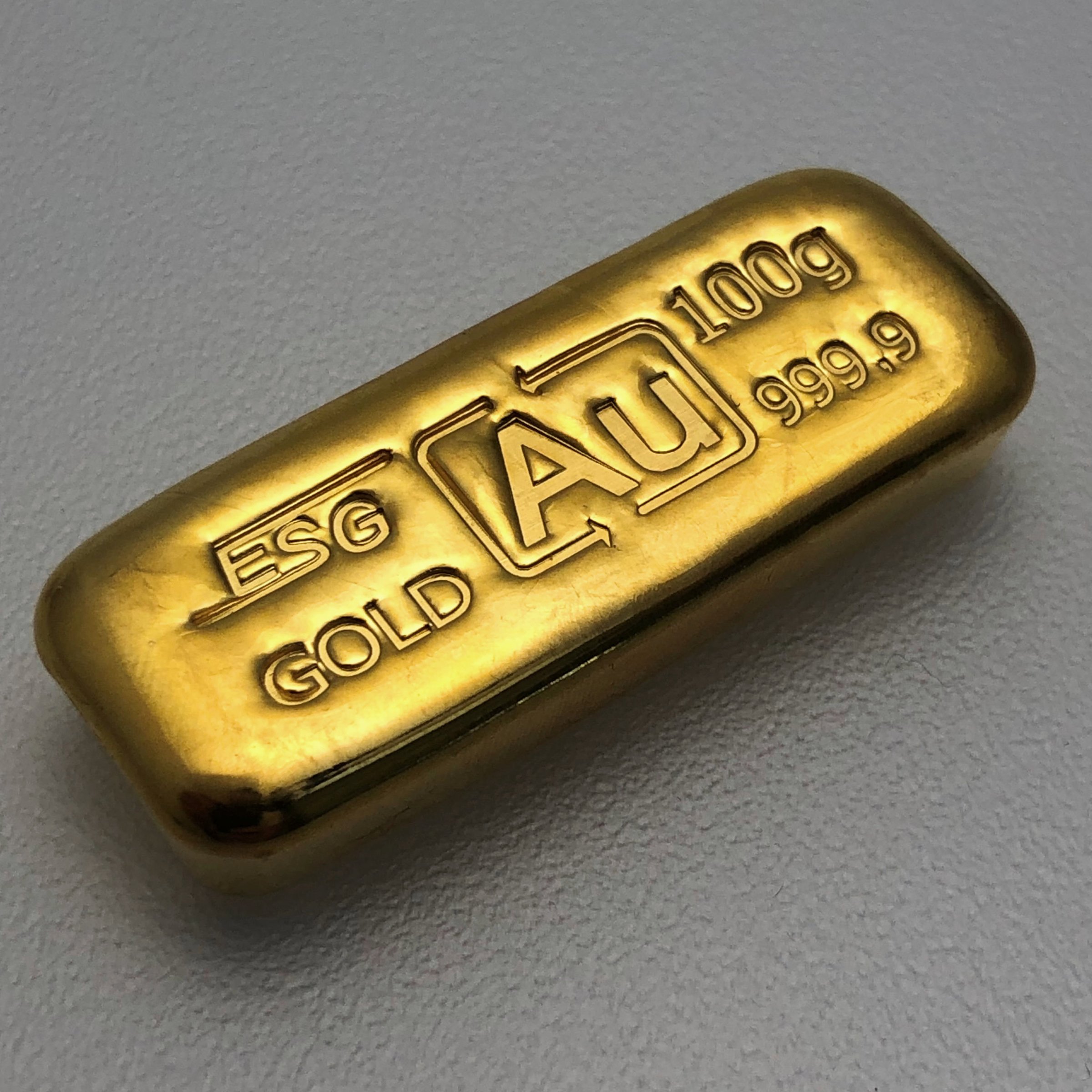Goldbarren 100g Au-Gussbarren, Feingold - Hauptansicht