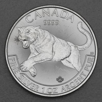 Silbermünze 1oz "Puma" 2016 Predator (Kanada) - Hauptansicht