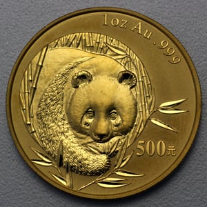 Goldmünze 1oz "Panda" 2003 (China) - Hauptansicht