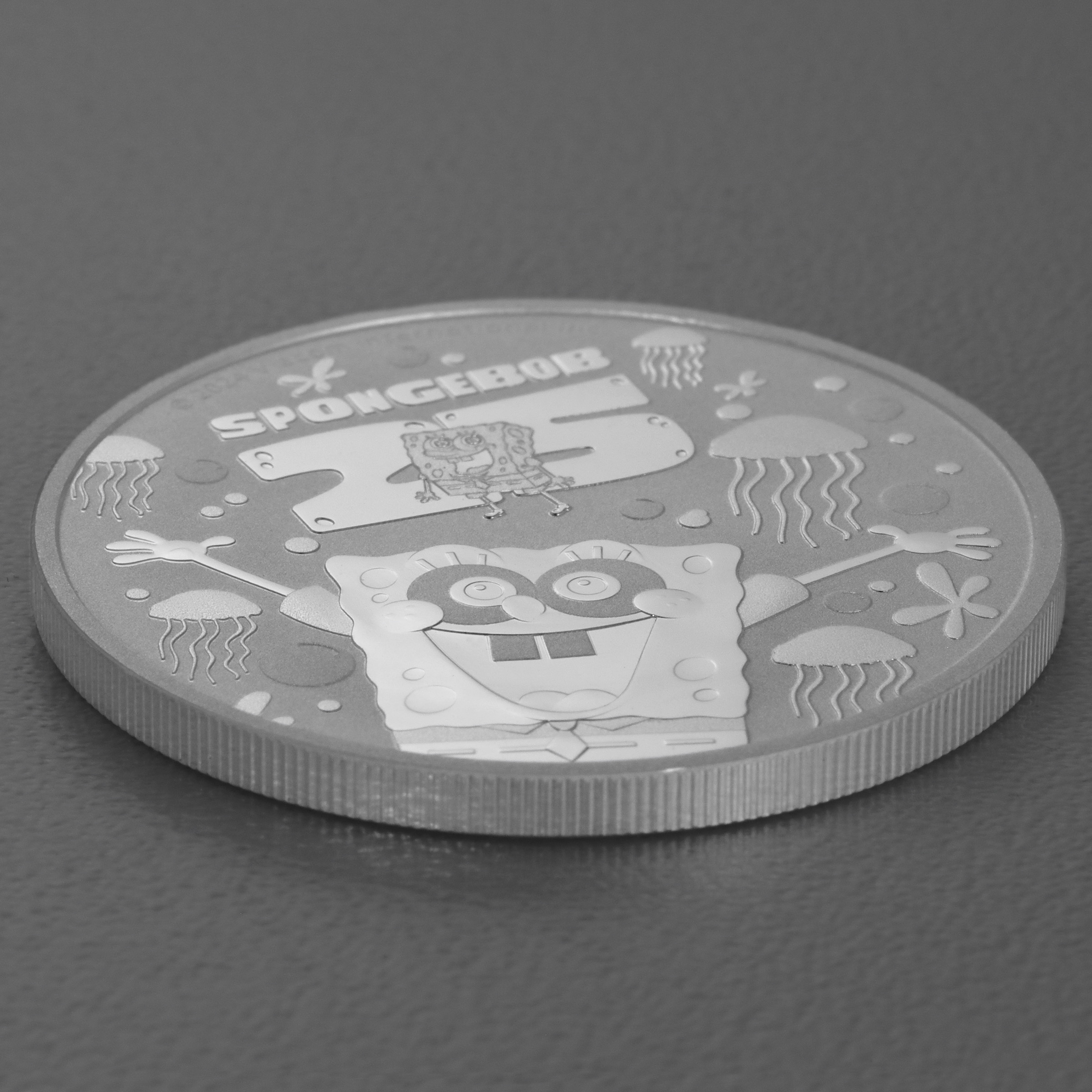 Silbermünze 1oz "SpongeBob Schwammkopf" 2024 25th Anniversary (Tuvalu) - Detailansicht 2