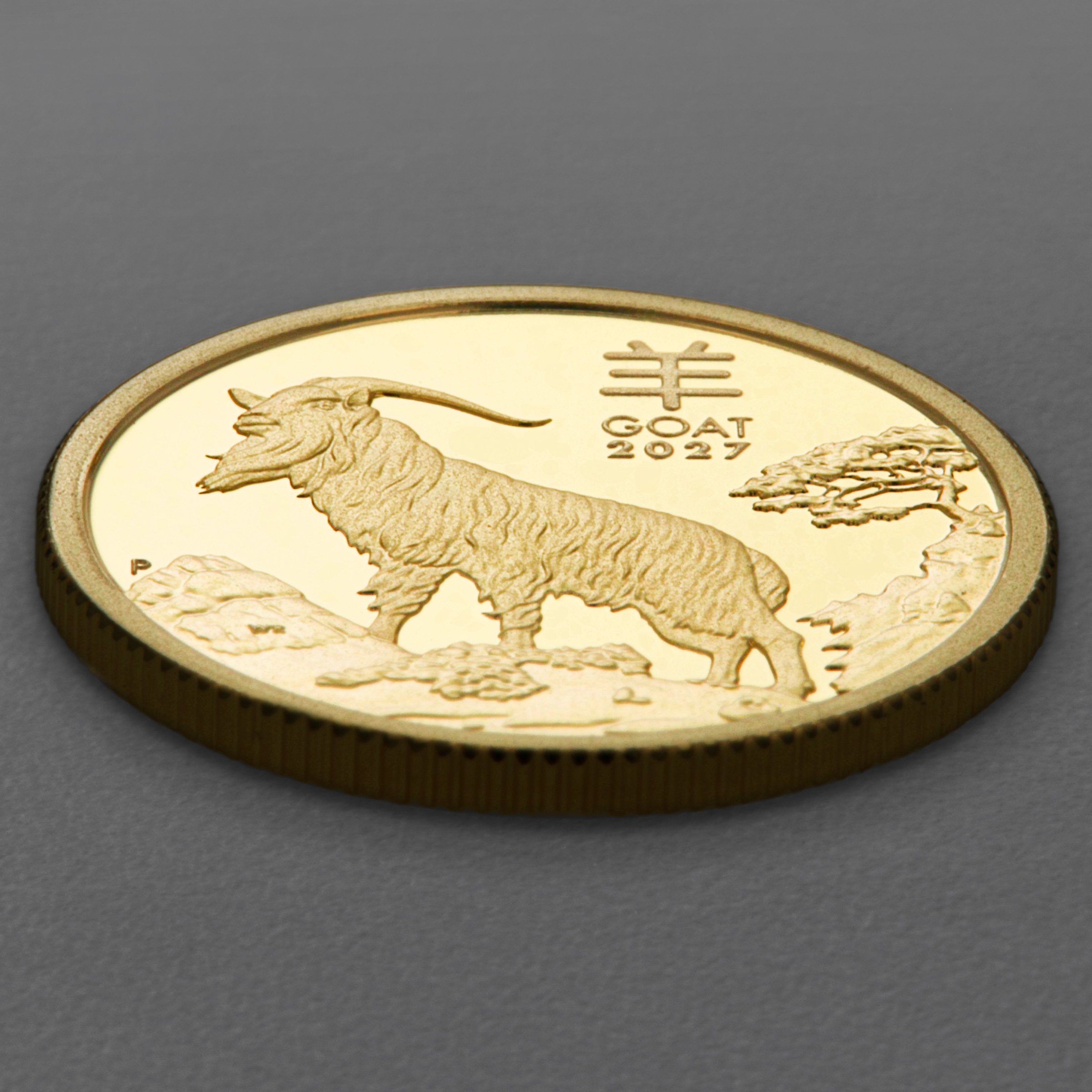 Goldmünze 1/10oz "Ziege" 2027 (PP) Lunar III – Year of the Goat (Australien) - Detailansicht 2