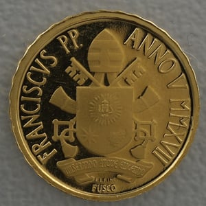 Goldmünze "10 Euro - 2017" Die Taufe (Vatikanstadt) - Miniaturansicht 2