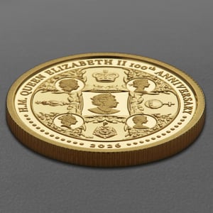 Goldmünze 1/4oz "H.M. Queen Elizabeth II 100th Anniversary" 2026 (PP) (Australien) - Miniaturansicht 3