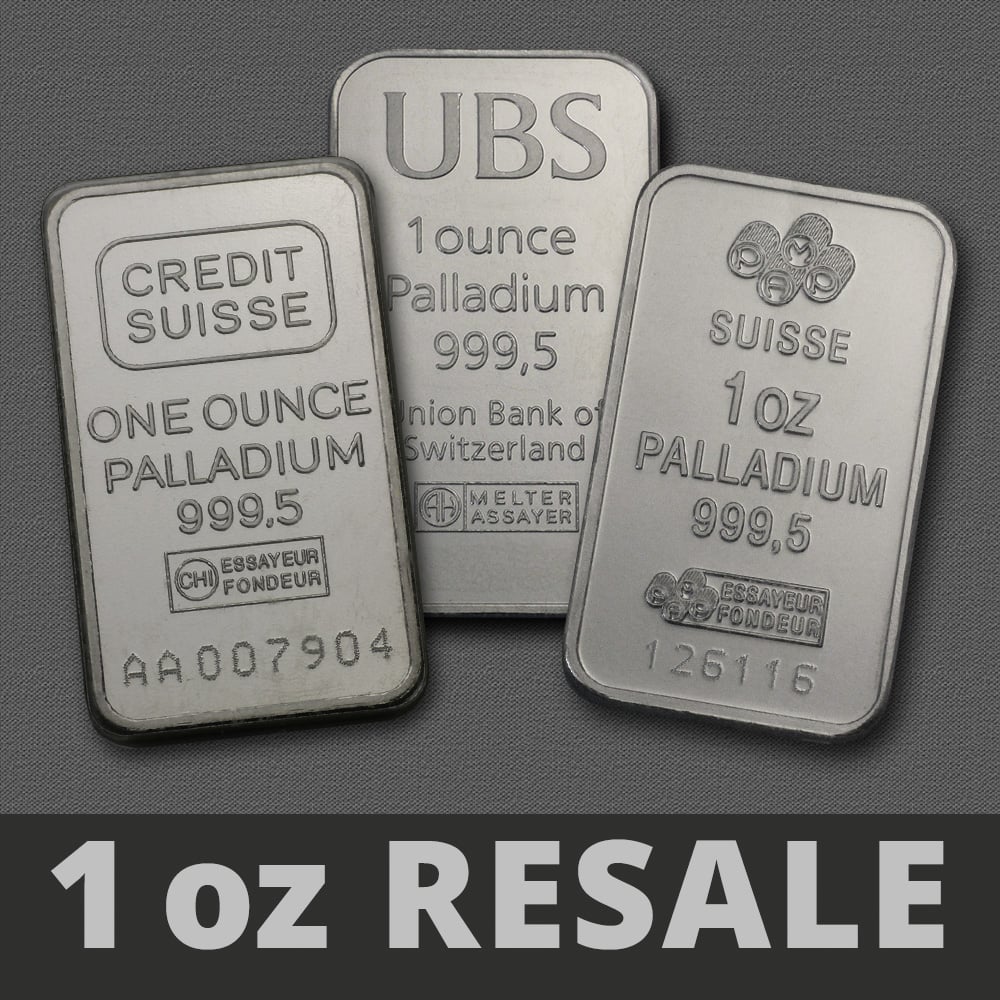 Palladiumbarren 1oz "Resale" - Hauptansicht