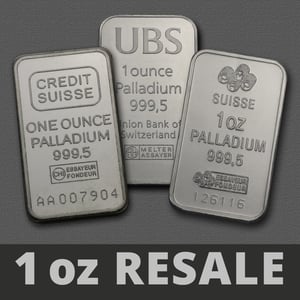 Palladiumbarren 1oz "Resale" - Hauptansicht