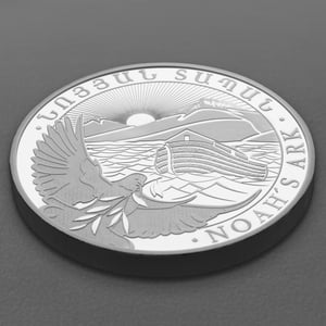 Silbermünze 10oz "Arche Noah" aktueller Jahrgang (Armenien) - Miniaturansicht 3