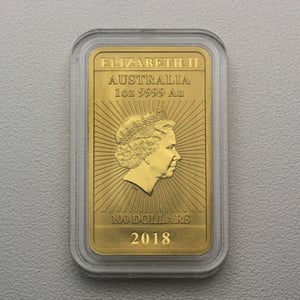 Gold Münzbarren 1oz "Rectangular Dragon" 2018 (Australien) - Miniaturansicht 2