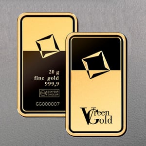 Goldbarren 20g "Green Gold" VALCAMBI (999,9 Au) - Miniaturansicht 3