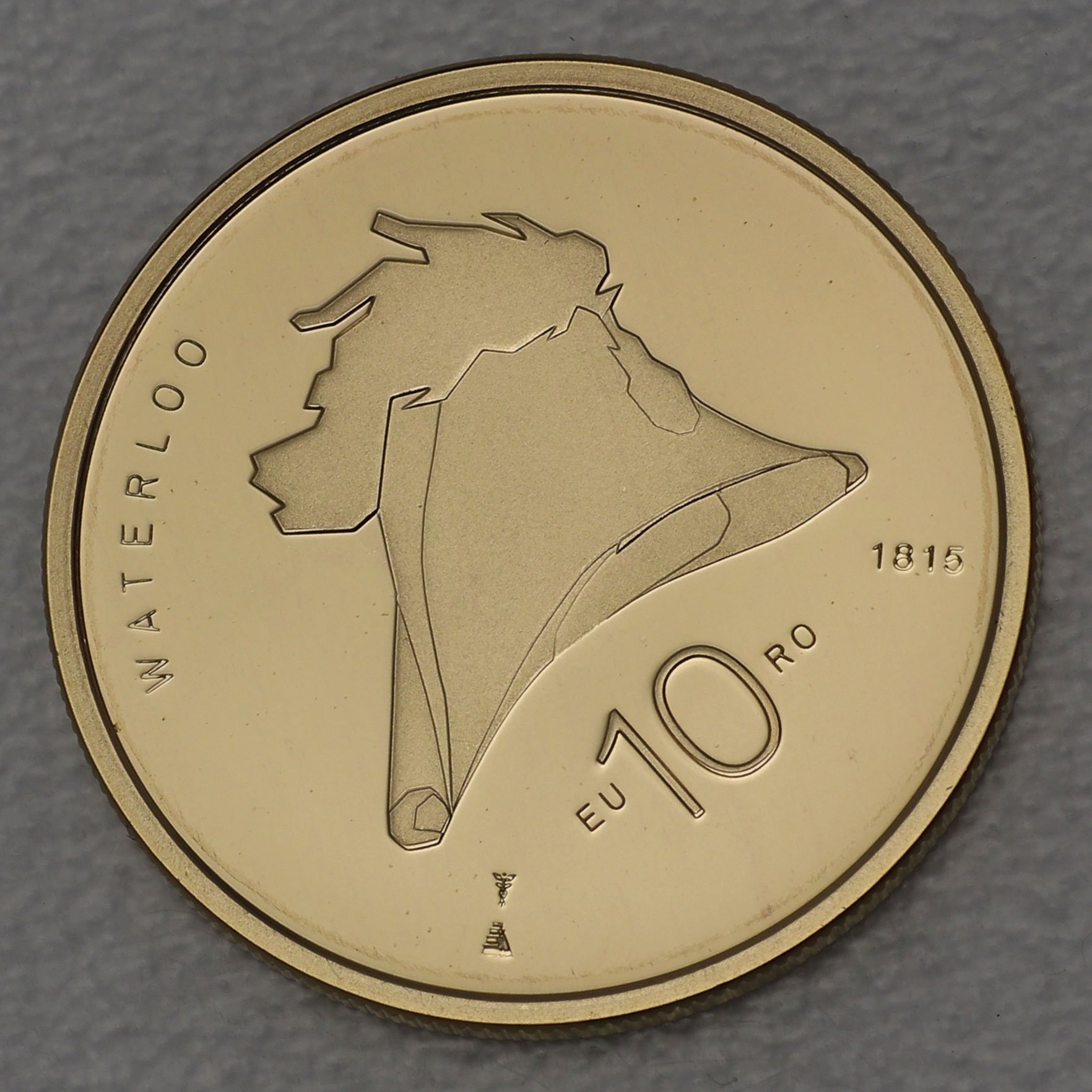 Goldmünze 10 Euro "Waterloo" 2015 (Niederlande) - Hauptansicht
