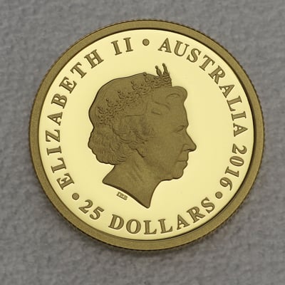 Goldmünze 1/4oz "Queen Elizabeth II." 2016 (PP) 90th Birthday (Australien) - Miniaturansicht 2