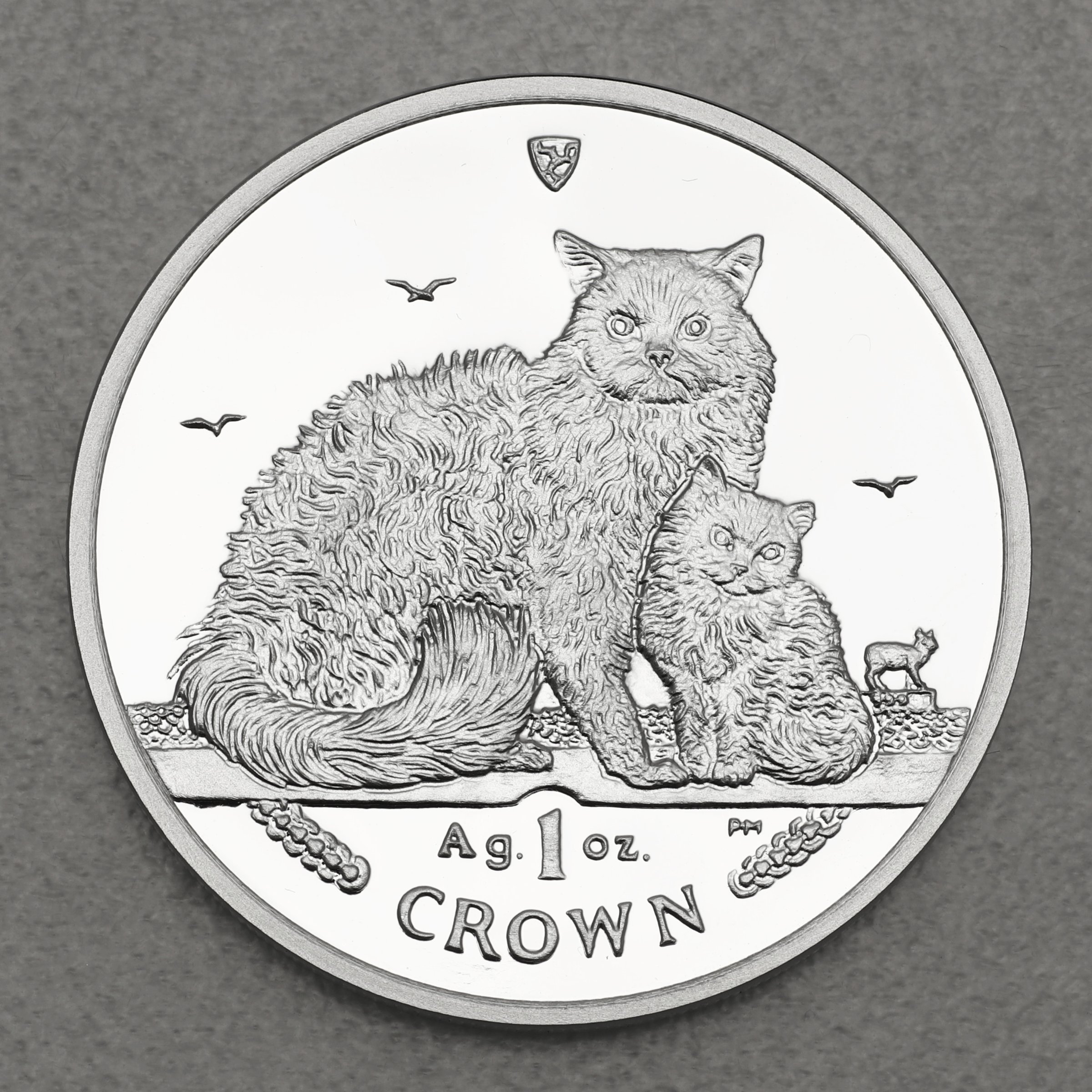 Silbermünze 1oz "Selkirk Rex Cat" 2015 Cats (Isle of Man) - Hauptansicht
