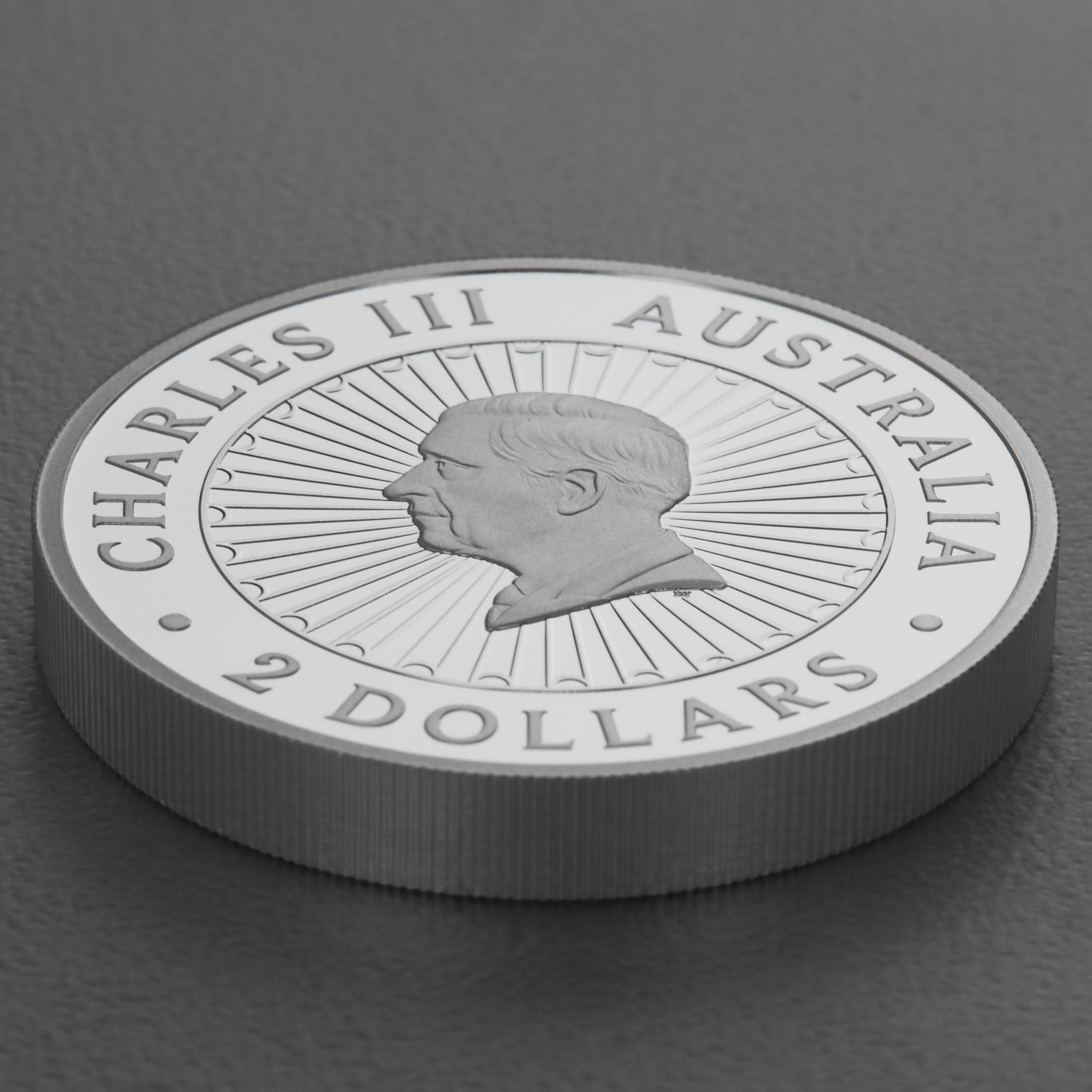 Silbermünze 2oz "Double Dragon & Pearl" 2024 (PP) Perlmutt-Einsatz 19% (Australien) - Detailansicht 3