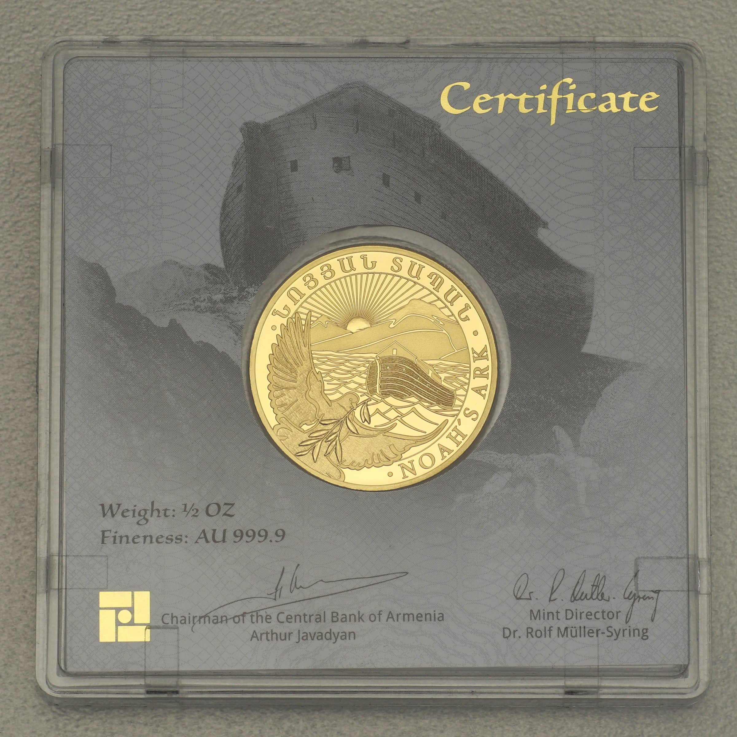 Goldmünze 1/2oz "Arche Noah" 2022 (Armenien) - Detailansicht 2