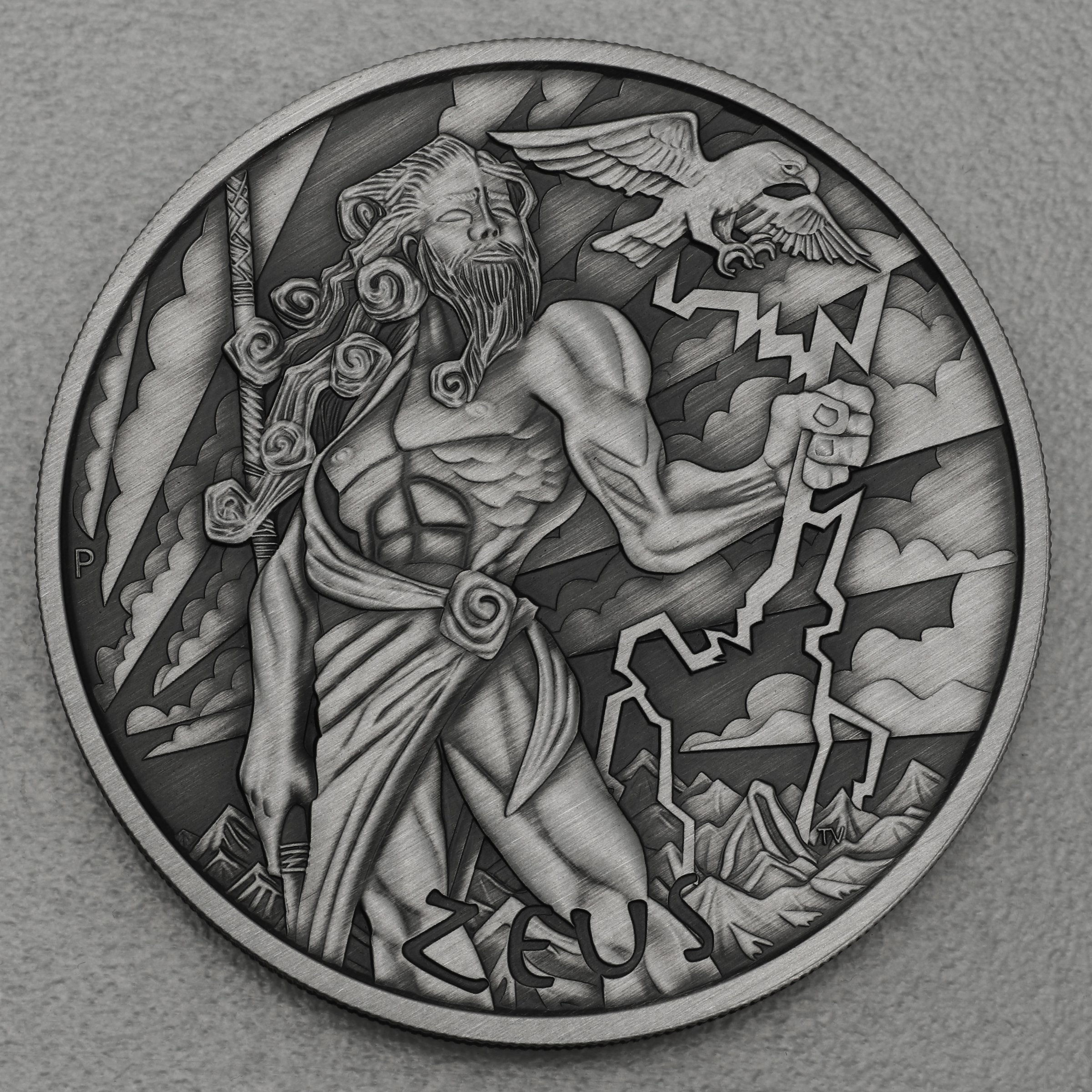 Silbermünze 5oz "Zeus" 2021 (AF) Gods of Olympus (Tuvalu) - Hauptansicht