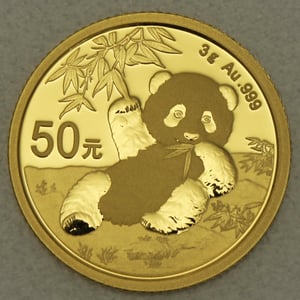Goldmünze 3g "Panda" 2020 (China) - Hauptansicht