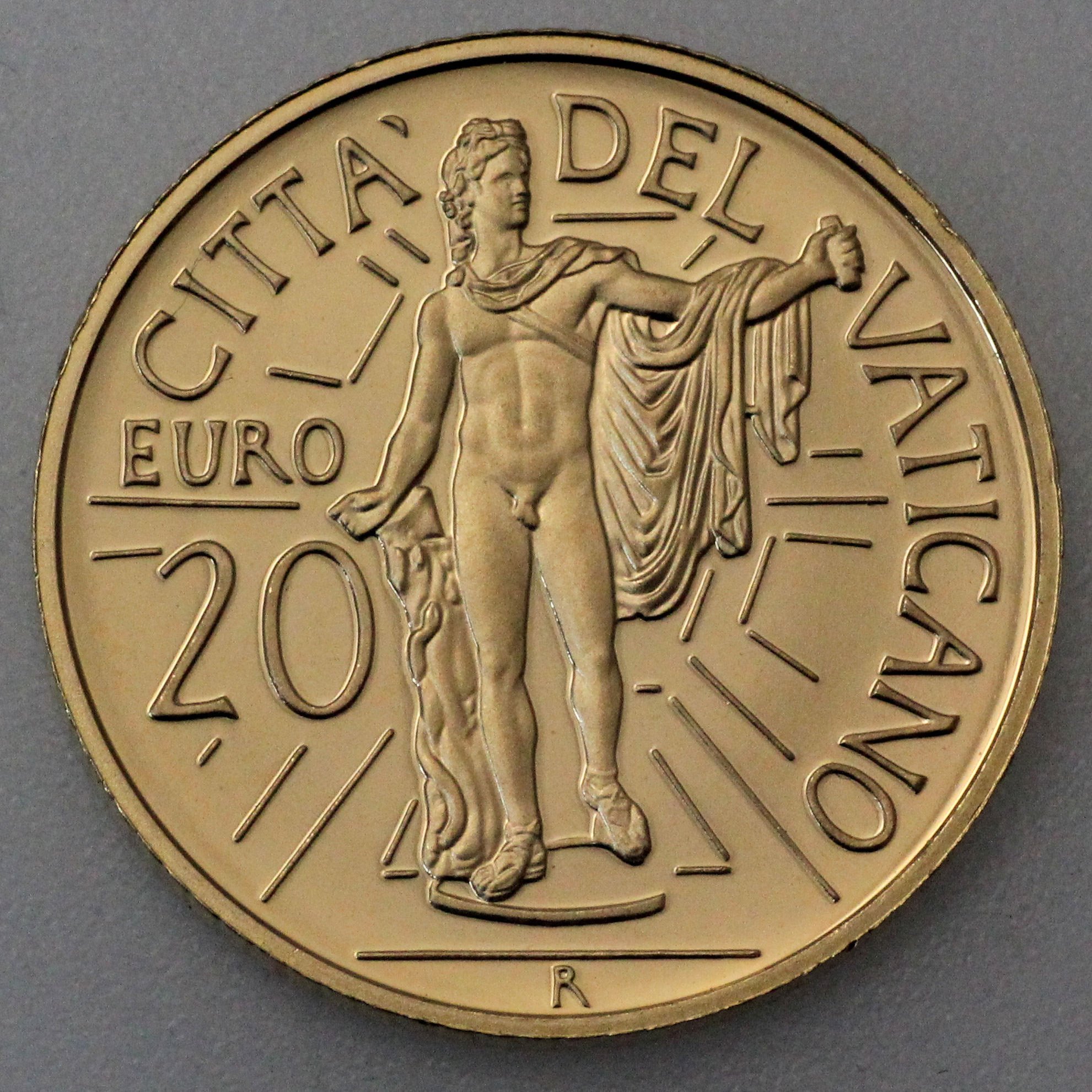 Goldmünze "20 Euro - 2010" Apoll von Belvedere (Vatikanstadt) - Detailansicht 1