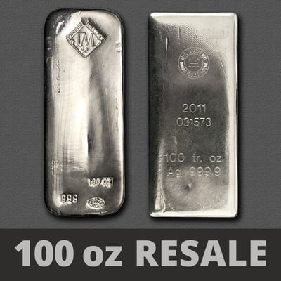 Silberbarren 100oz (Resale) - Miniaturansicht 1
