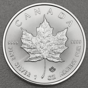 Silbermünze 25 x 1oz "Maple Leaf" verschiedene Jahrgänge Tube diff. (Kanada) - Miniaturansicht 4