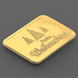 Goldbarren 2,5g Gravur "Frohe Weihnachten" - Miniaturansicht 3
