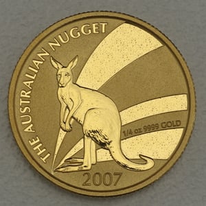 Goldmünze 1/4oz "Känguru" 2007 Australian Nugget (Australien) - Hauptansicht