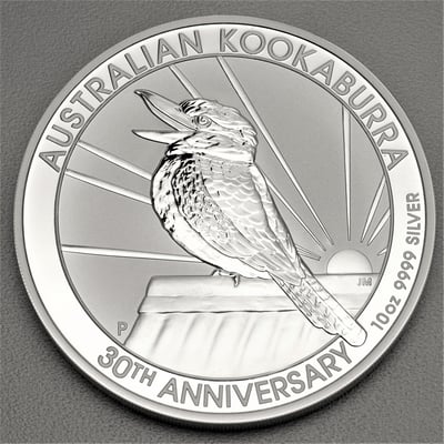 Silbermünze 10oz "Kookaburra" 2020 (Australien) - Miniaturansicht 1