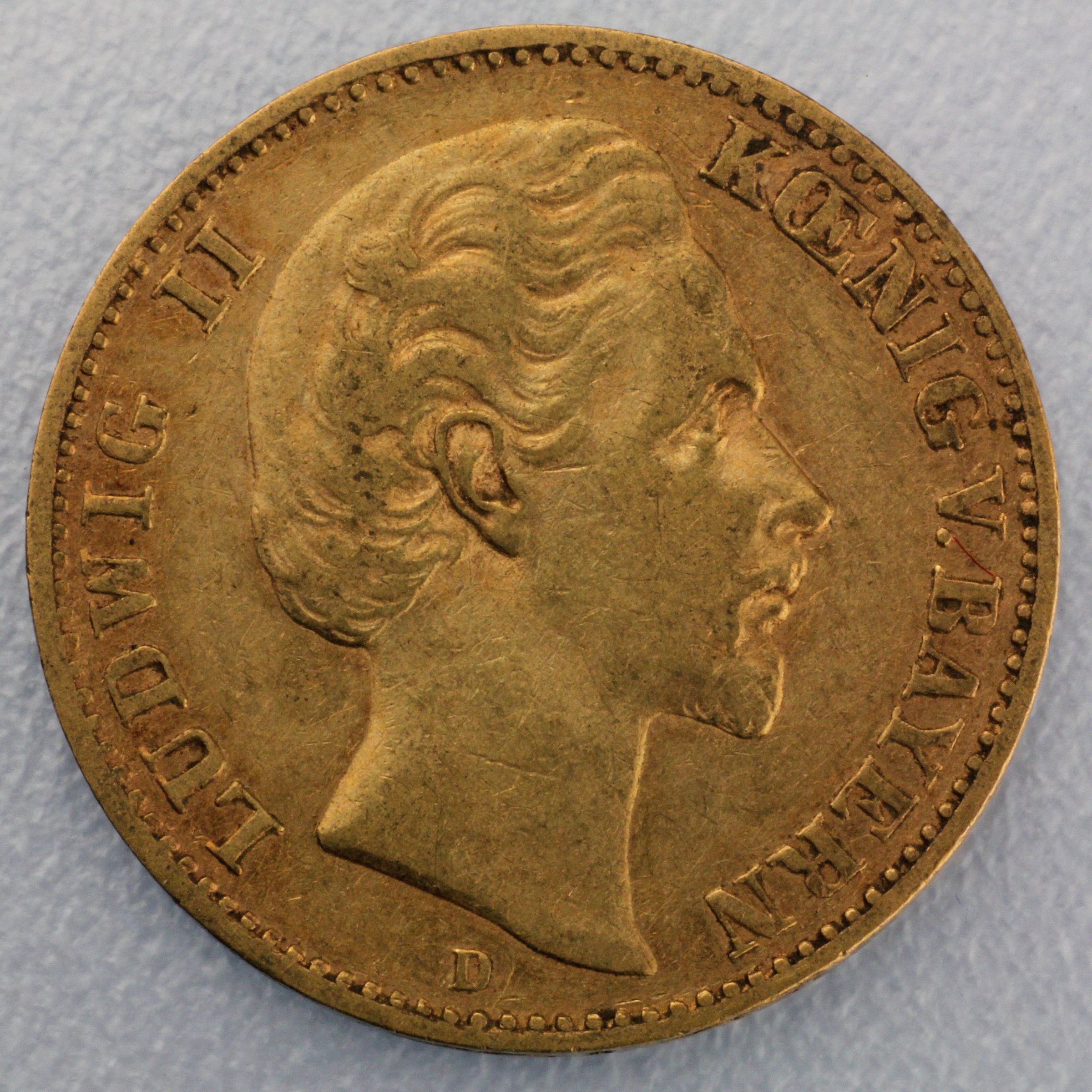 Goldmünze 10 Mark "Ludwig II." (Bayern) - Hauptansicht