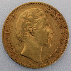 Goldmünze 10 Mark "Ludwig II." (Bayern) - Hauptansicht