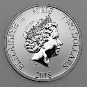 Silbermünze 1oz "Dagobert Duck" 2018 Disney (Niue) - Miniaturansicht 2