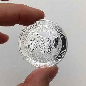Silbermünze 1oz "Welcome Stranger" 2019 Australian Nugget (Australien) - Miniaturansicht 4