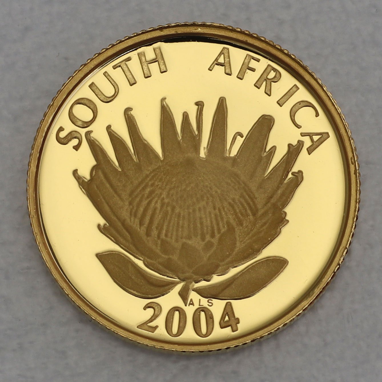 Goldmünze 1oz "Nelson Mandela" 2004 (PP) Protea (Südafrika) - Detailansicht 1