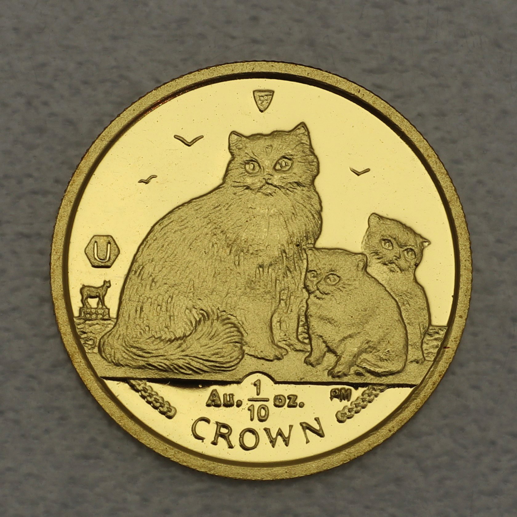 Goldmünze 1/10oz "Ragdoll Cat" 2007 Cats (Isle of Man) - Hauptansicht