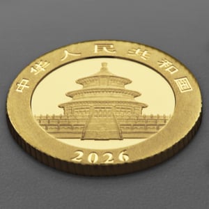 Goldmünze 1g "Panda" 2026 (China) - Miniaturansicht 4