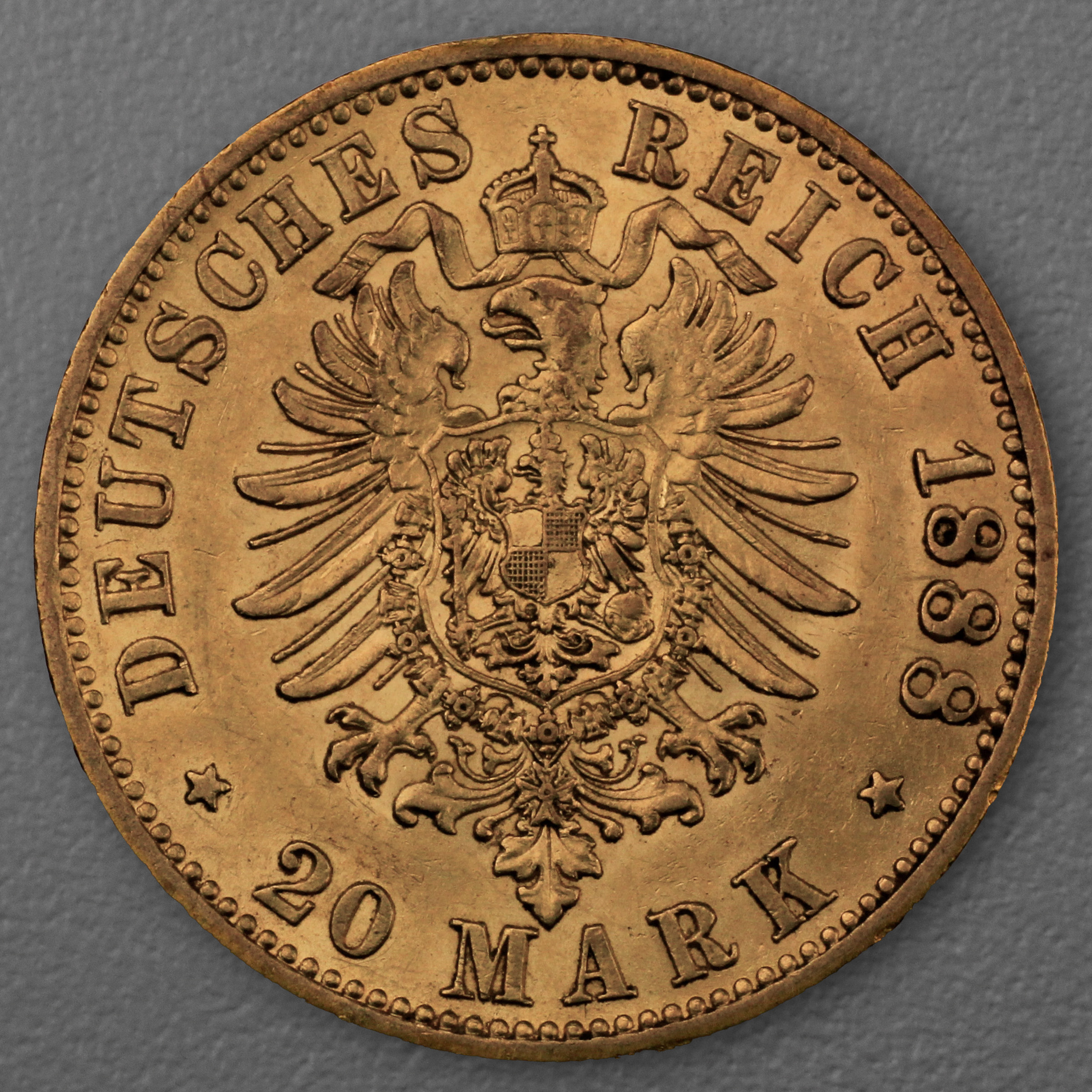 Goldmünze 20 Mark "Wilhelm II." 1888-A J.250 (Preußen) - Detailansicht 1