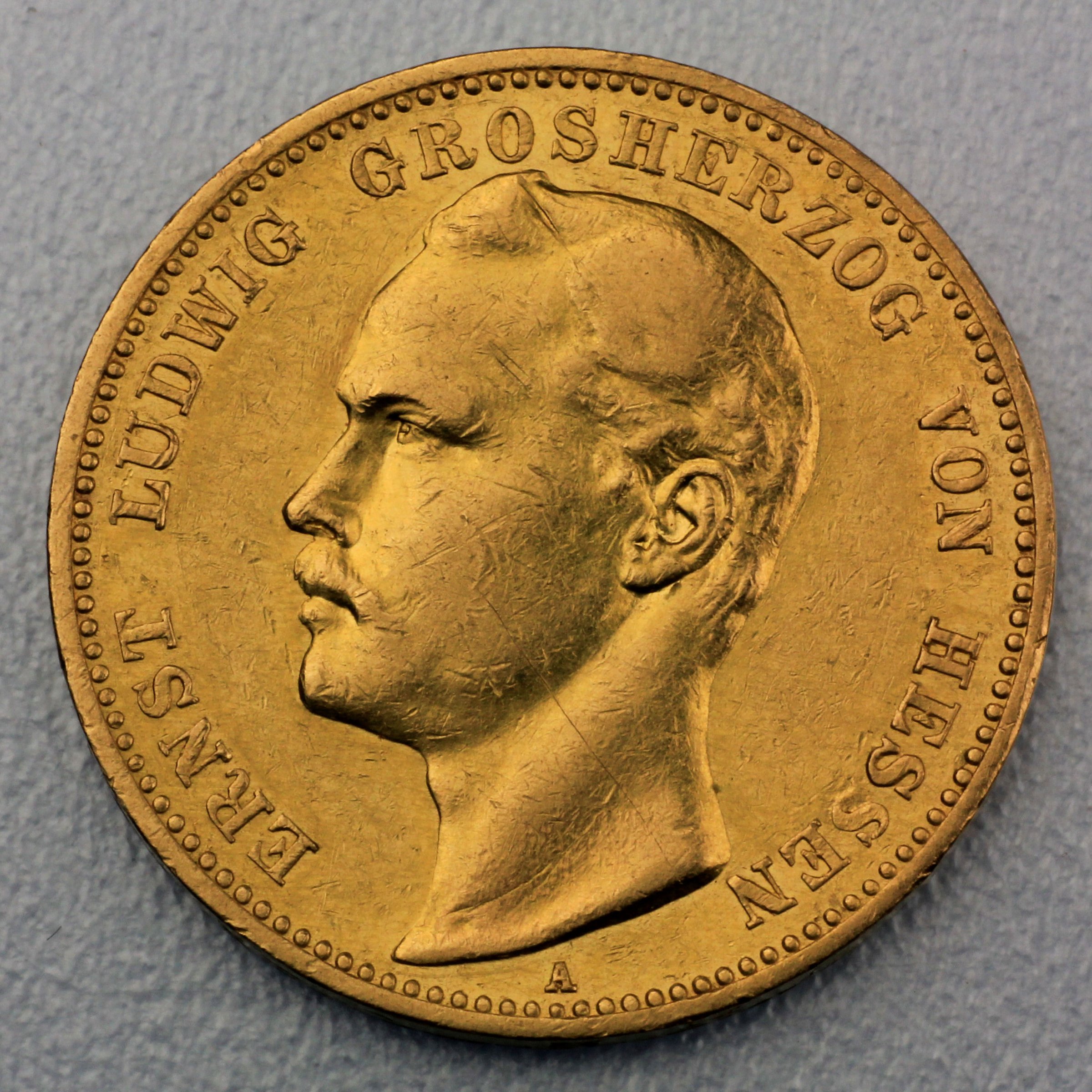 Goldmünze 20 Mark "Ernst Ludwig" 1893 (Hessen) - Hauptansicht