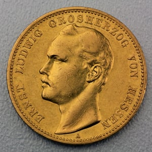 Goldmünze 20 Mark "Ernst Ludwig" 1893 (Hessen) - Miniaturansicht 1