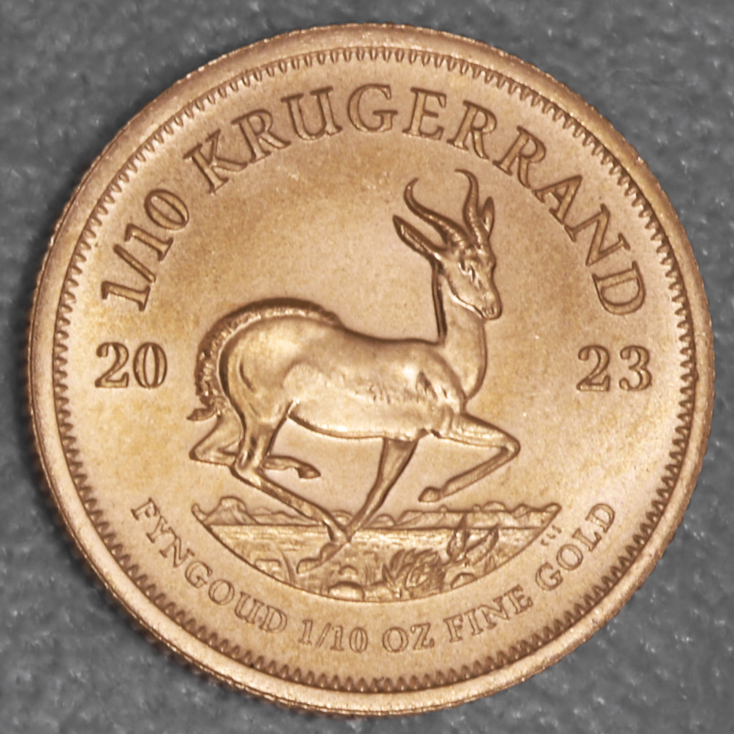 Goldmünze 1/10oz "Krügerrand" 2023 (Südafrika) - Hauptansicht