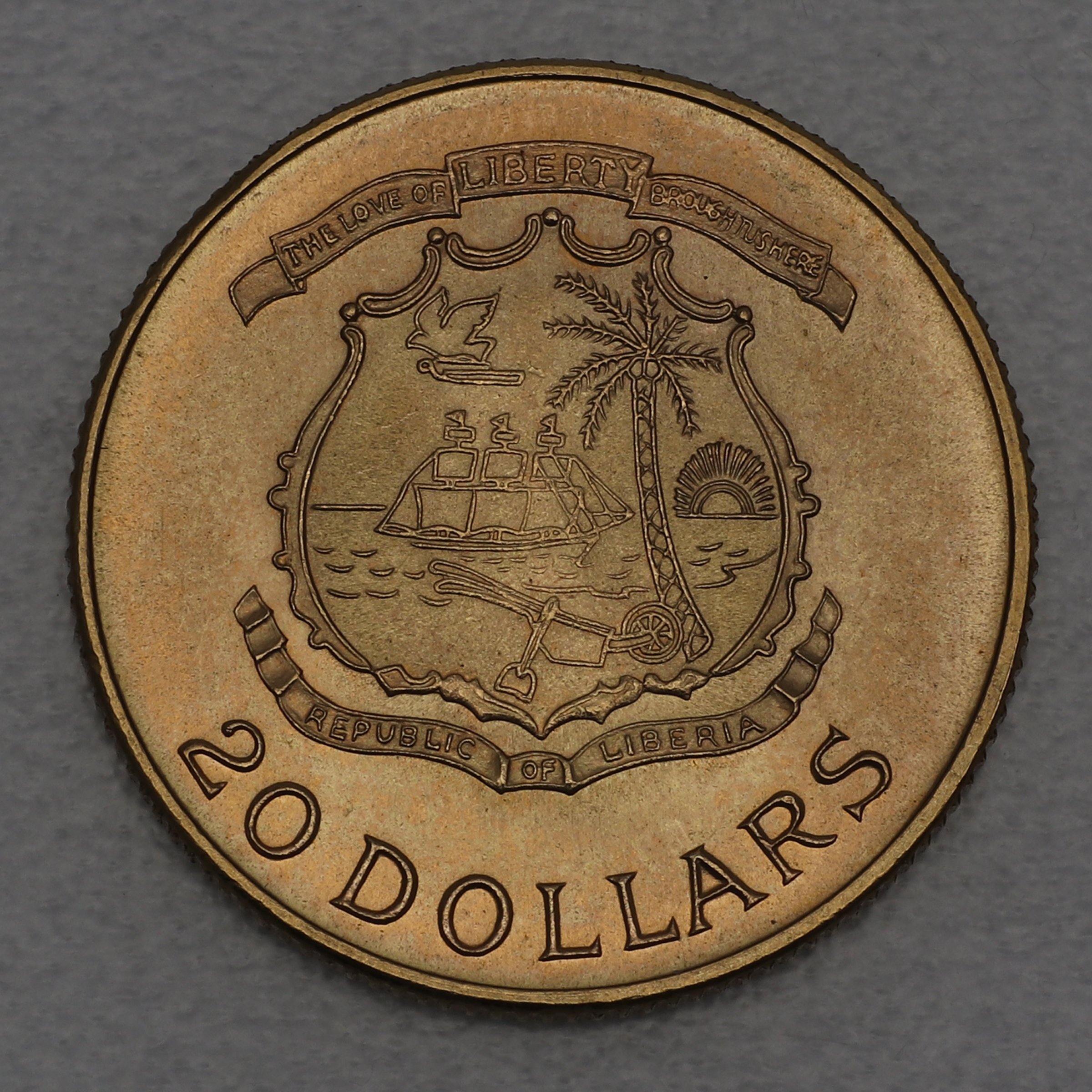 Goldmünze "20 Dollar 1964" William Vacanarat Shadrach Tubman (Liberia) - Detailansicht 1