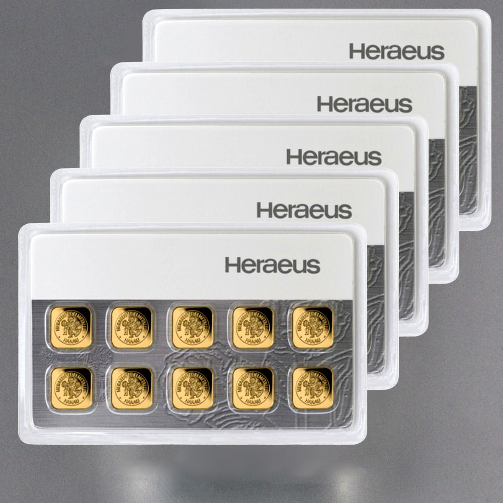 Investmentpaket "MultiCard" HERAEUS (5x 10g Au) - Hauptansicht