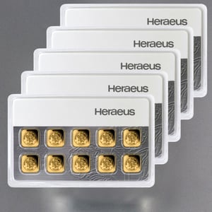Investmentpaket "MultiCard" HERAEUS (5x 10g Au) - Hauptansicht